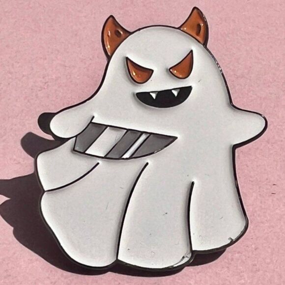 Halloween Ghost Enamel Pin - Picture 1 of 4
